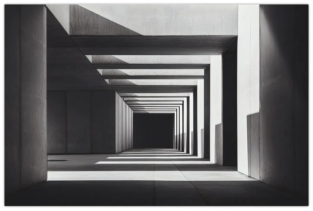 Obraz - Štvorcový tunel (90x60 cm)