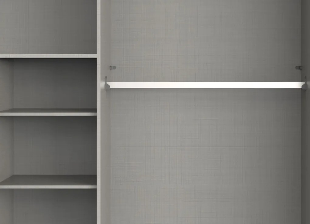 Šatníková skriňa so zrkadlom Saigon 270 cm, grafit