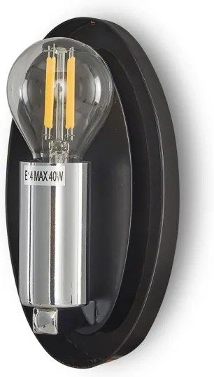 Maytoni MOD306WL-01CH - Nástenné svietidlo MABELL 1xE14/40W/230V lesklý chróm