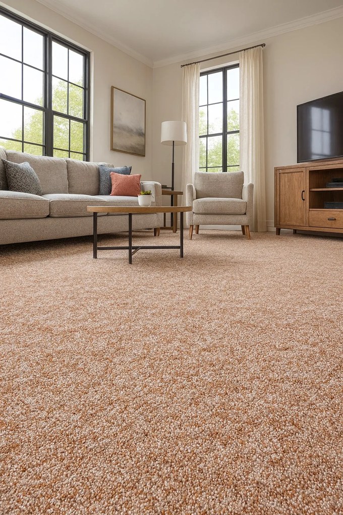 Associated Weavers, Koberec metráž Savannah 33, na mieru, šíře 3m,4m, béžová, filc, chodba / predsieň