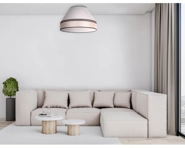 Duolla - Stropné svietidlo AVIGNON 3xE27/15W/230V pr. 60 cm béžová