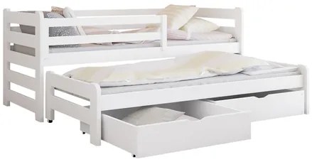 Detská posteľ 80 cm Palkana (sivá) (s roštom) (s úl. priestorom). Vlastná spoľahlivá doprava až k Vám domov. 1103320