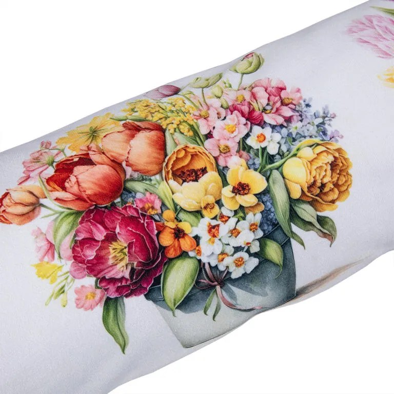 Vankúšik proti prievanu KVETY V KVETINÁČI 20 x 90 cm