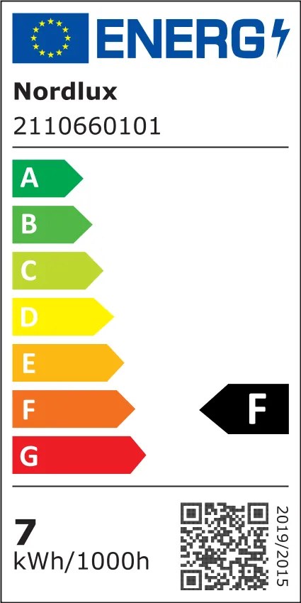 Nordlux Biele prisadené kúpeľňové LED svietidlo Landon 8 6,5W 2110660101