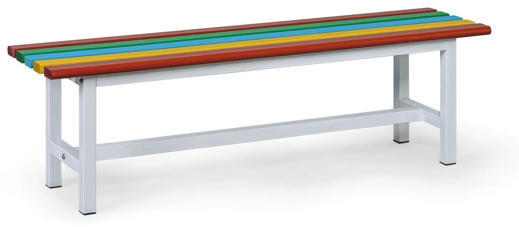 Parková lavička FLORA, 1500 mm, farebná