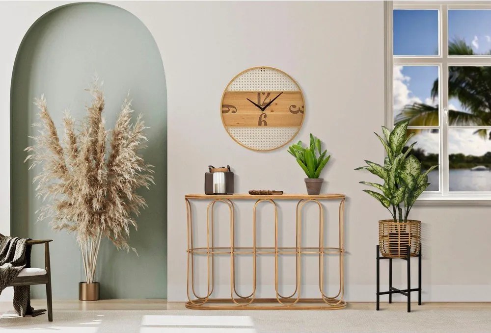 Ratanový konzolový stolík v prírodnej farbe 32x110 cm Samui – Mauro Ferretti