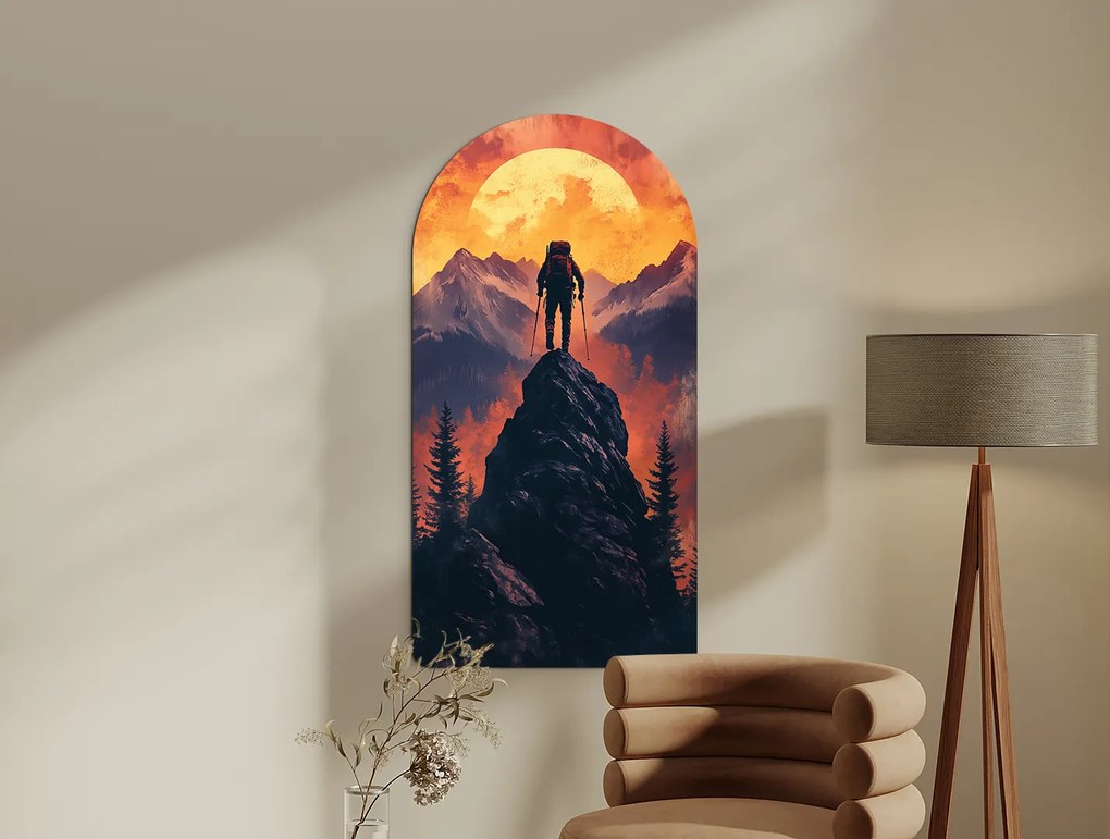 drevko | Obraz na stenu Výstup na vrchol 70 x 36 cm