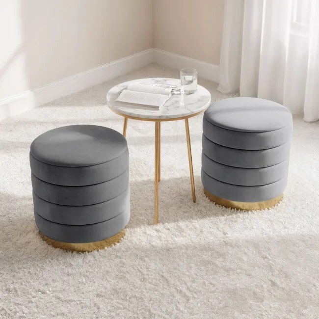 Taburetka LUNA grafitová