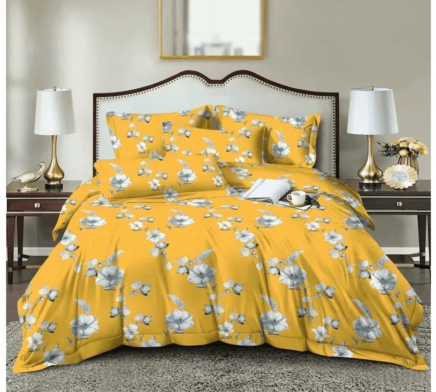 Obliečky z mikrovlákna YELLOW ROSE žlté Rozmer obliečky: 70 x 90 cm | 140 x 220 cm