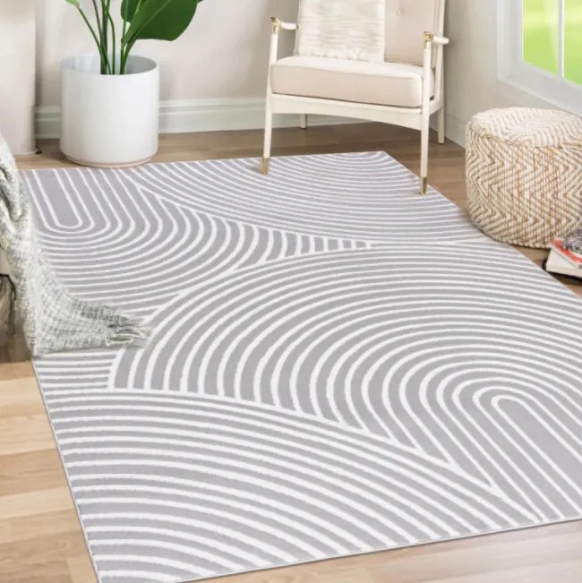 Koberec ELLEN NG89A sivý / biely