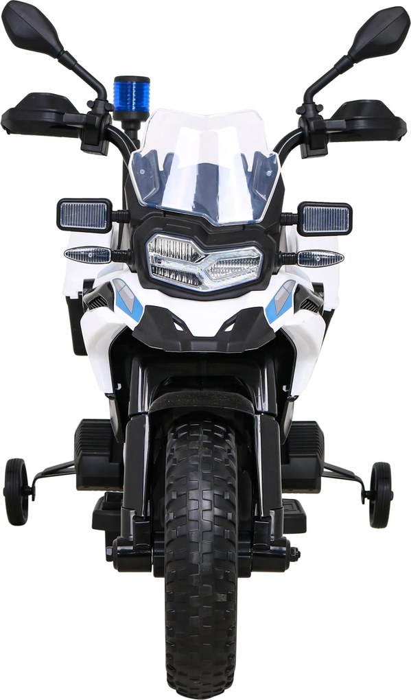 Ramiz Policajný motocykel BMW F850 GS s batériou pre deti + pomocné kolesá + siréna + svetlá + 2 kufre + bezplatné štartovanie