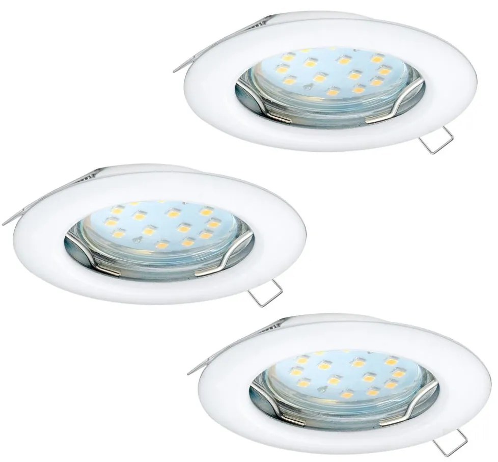 Eglo 94235 - SADA 3x LED Podhľadové svietidlo PENETO 3xGU10-LED/3W/230V