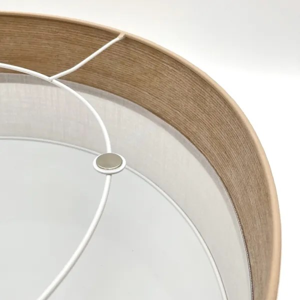 Stropné svietidlo SIRJA WOOD 2xE27/15W/230V pr. 45 cm biela/dub