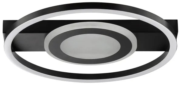 Brilliant -LED RGBW stmievateľné stropné svietidlo MAUREEN LED/20W/230V 3000-6500K čierna + s diaľkovým ovládaním