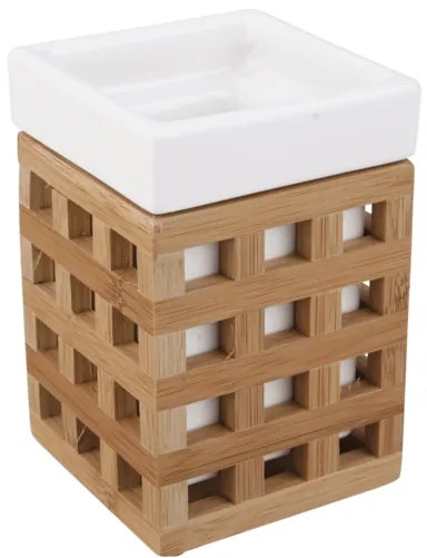 Dóza Optima Libra biela/bambus LIB27