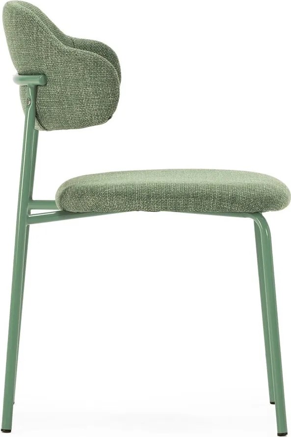 Zelené jedálenské stoličky v súprave 4 ks Adriel – Marckeric