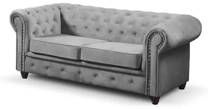 Pohovka Infinity Chesterfield III  Svetlosivá