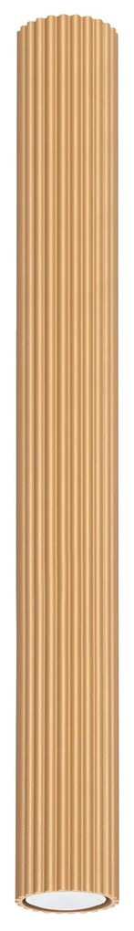 Stropné svietidlo Karbon, 1x zlaté kovové tienidlo, (60 cm)