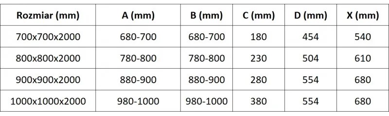Mexen Exo, 2-krídlový sprchovací kút 90 x 90 cm, 6mm číre sklo, chrómový profil, 8110-090-090-01-00