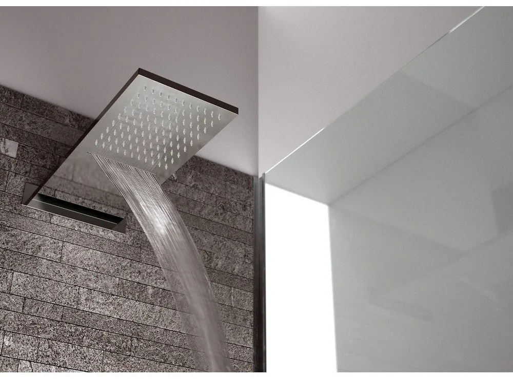 Hlavová sprcha z nehrdzavejúcej ocele v lesklo striebornej farbe – Sapho