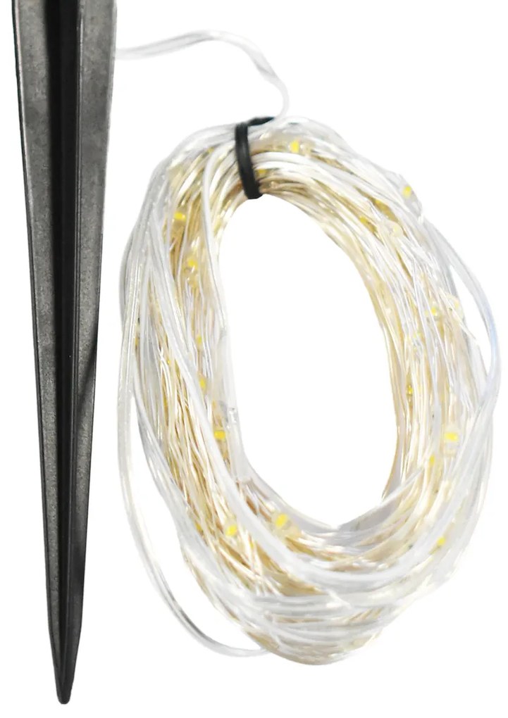 Ecolamp Solárna LED svetelná reťaz Micro, 15m