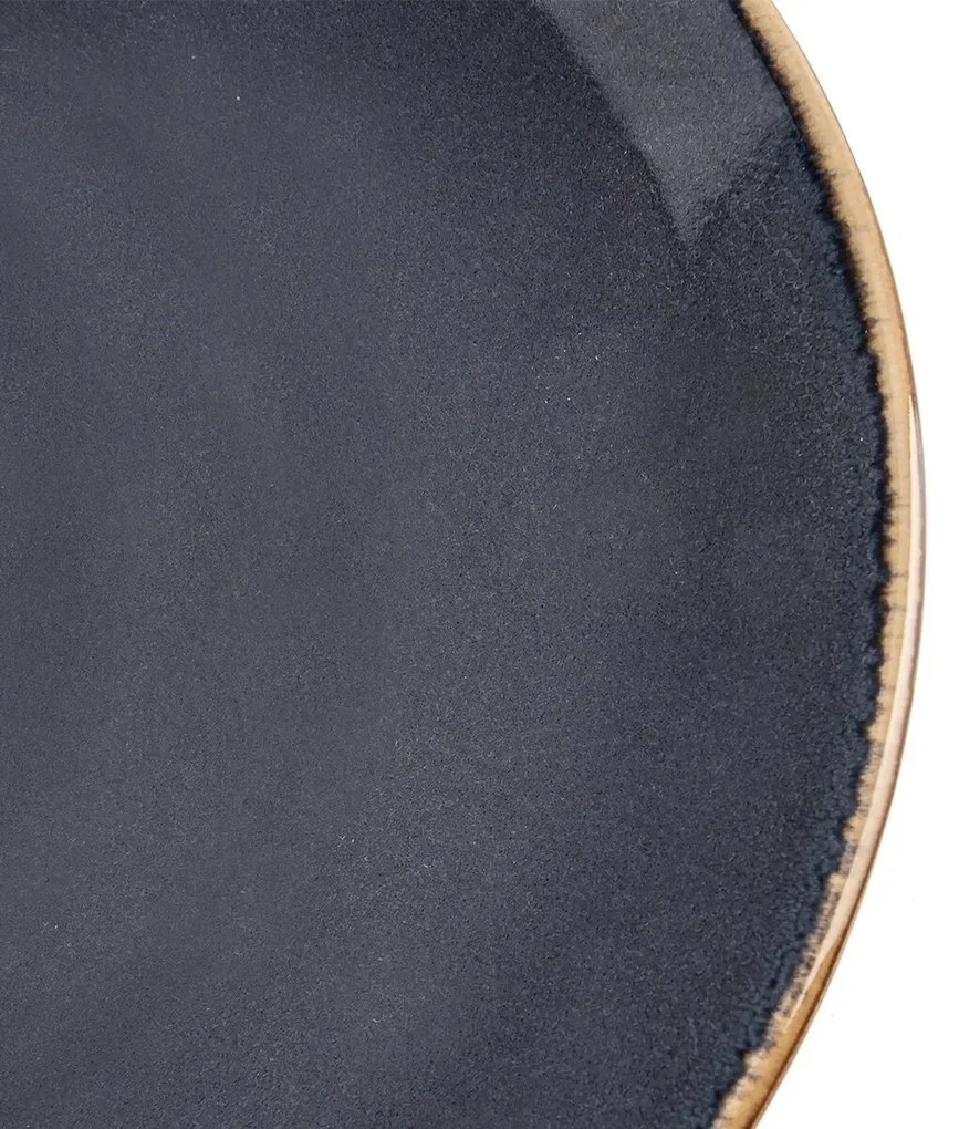 Orion Sada keramických mělkých talířů Glaze šedá27 cm, 6 ks