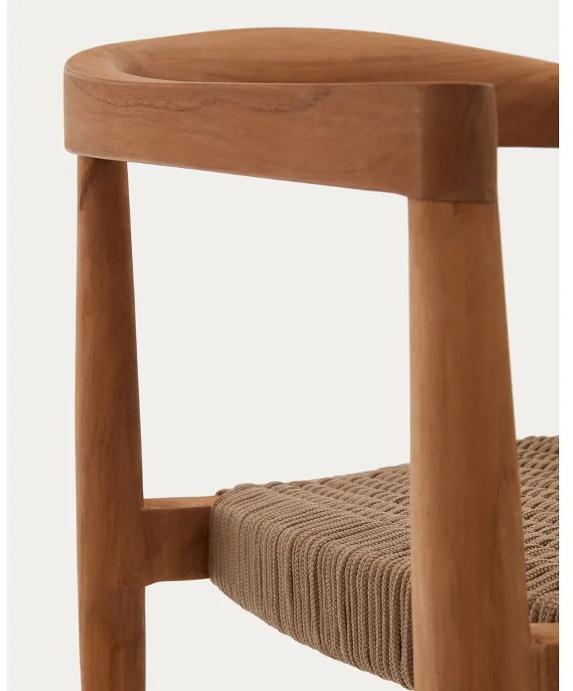 Jedálenská stolička v prírodnej farbe v súprave 4 ks Ydalia – Kave Home