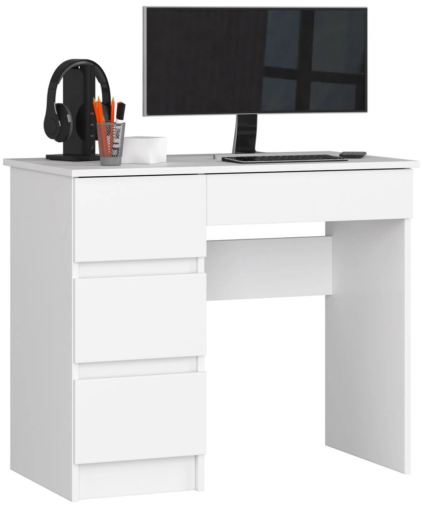 PC stolík Alineadas (biela). Akcia -22%. Vlastná spoľahlivá doprava až k Vám domov. 1117059