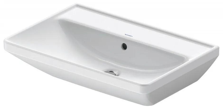 DURAVIT D-Neo závesné umývadlo bez otvoru, s prepadom, 650 x 440 mm, biela, 2366650060