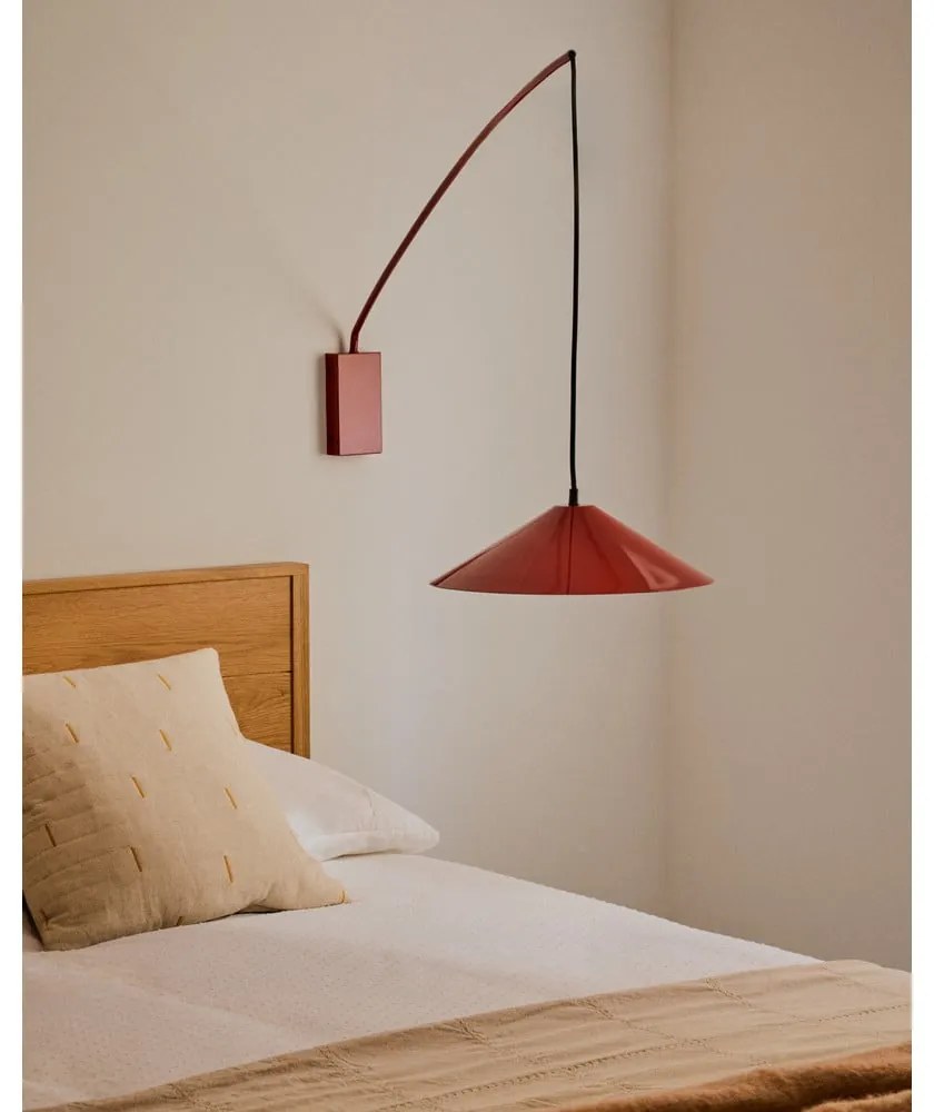 Červené nástenné svietidlo ø 35 cm Kally – Kave Home