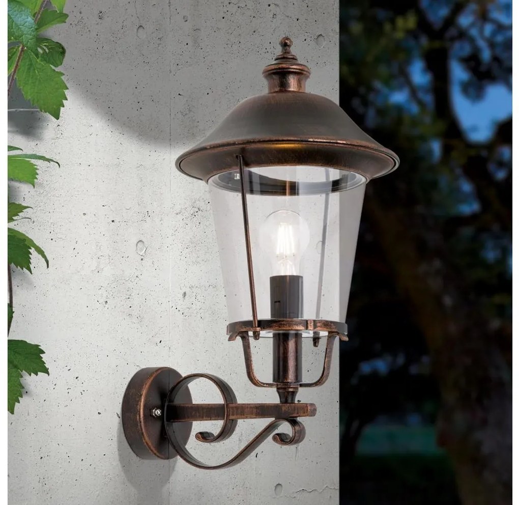 Orion AL 11K/360.00-Vonkajšia nást. lampa KENZO 1xE27/100W/230V IP44 bronz/patina