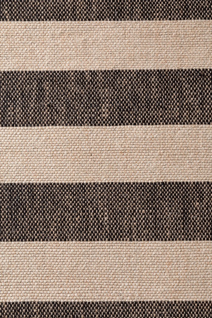Hanse Home, Koberec behúň Handloom 106334 Playa White Black, 80x200, čiernobiela, chodba / predsieň