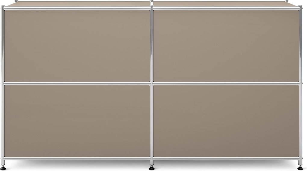 Kovová odkladacia skrinka »CN3« s 2 nastaviteľnými výklopnými priehradkami