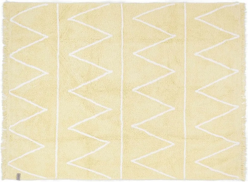 Lorena Canals, Detský kusový koberec Hippy Yellow, 120x160, žltá, detská izba