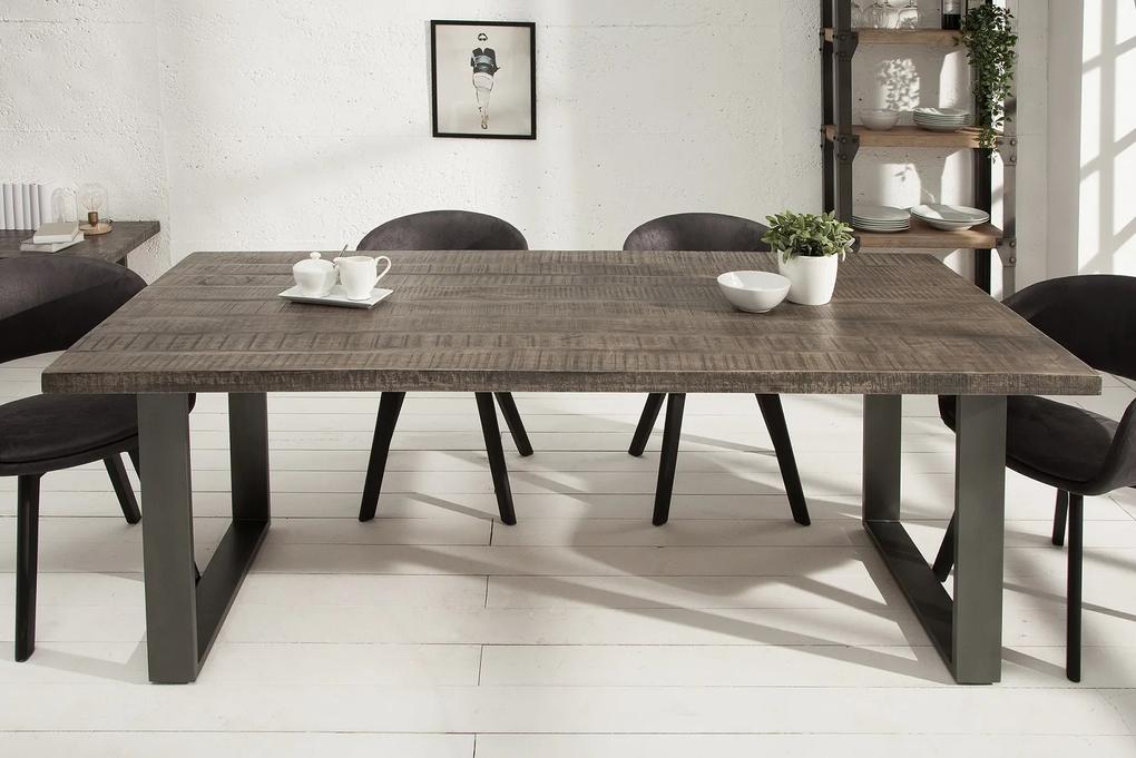 Bighome - Jedálenský stôl IRONIC 160 cm - sivá