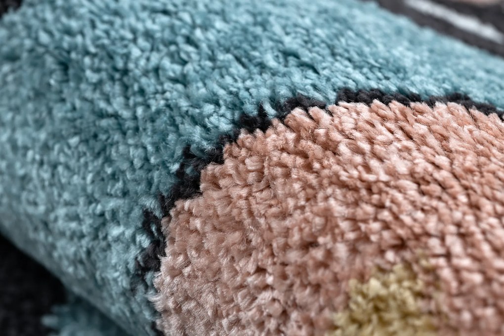 Koberec FUN Route pre deti, modrý