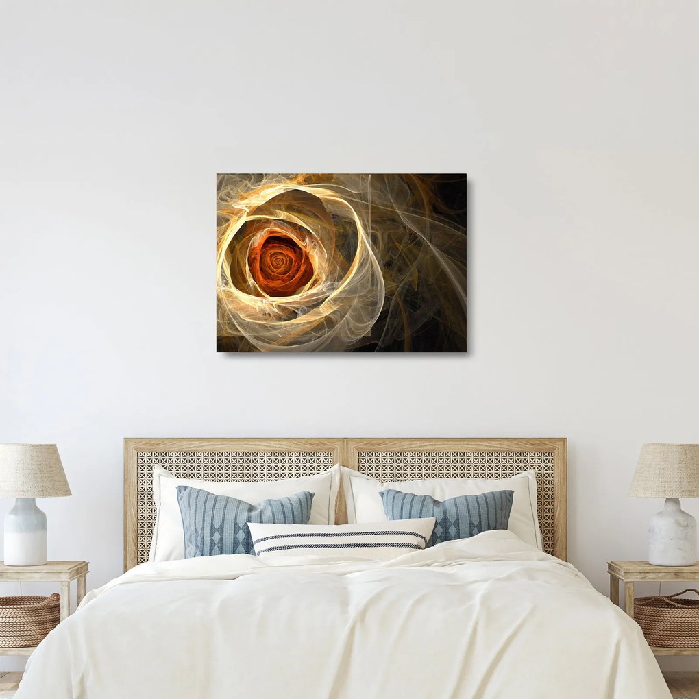 Sklenený obraz - Ruže umeleckého duchu (70x50 cm)