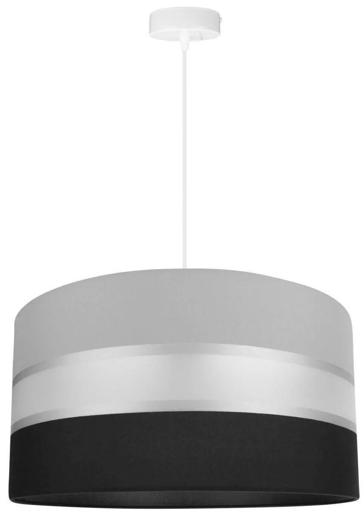 Závesné svietidlo Elegance, 1x textilné tienidlo (výber z 3 farieb - kombinácia 2 farieb), (výber z 3 farieb konštrukcie), (fi 40cm)
