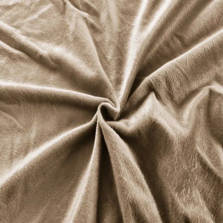Plachta mikroplyš SOFT 90x200 cm hnedá
