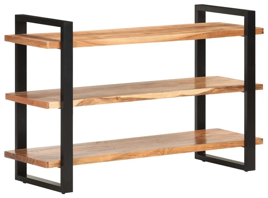 vidaXL Komoda s 3 policami 120x40x75 cm, akáciový masív