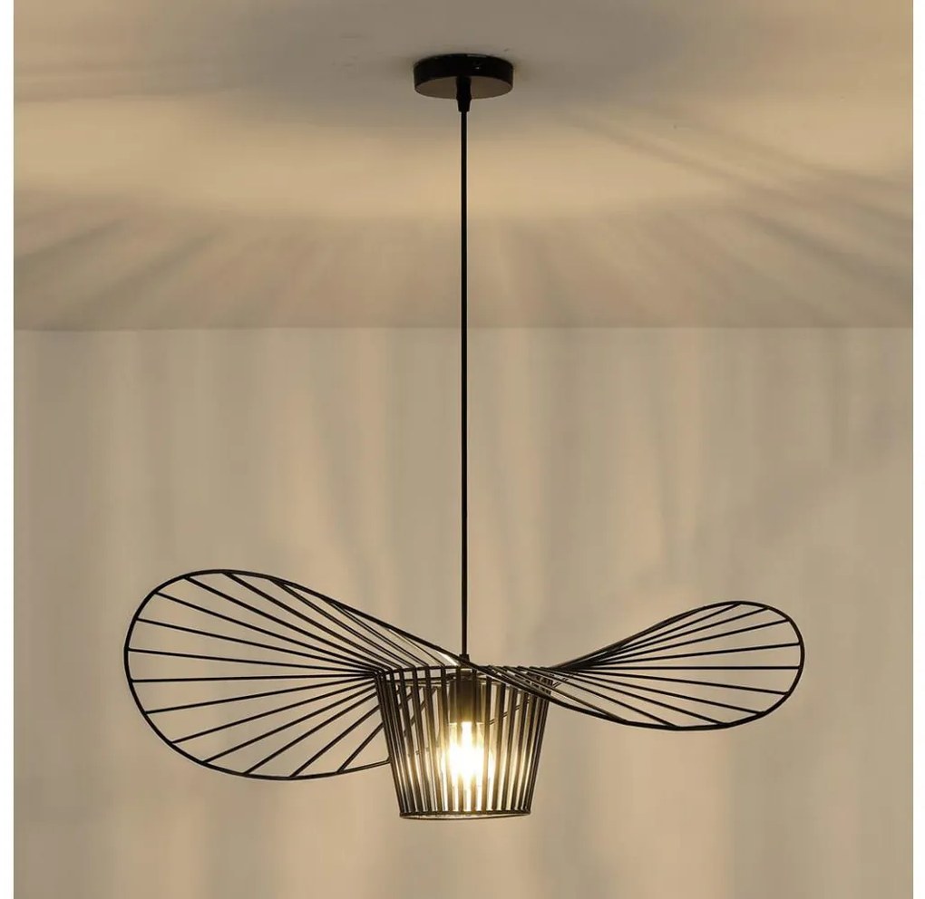 Luster na lanku OGGI 1xE27/40W/230V čierna