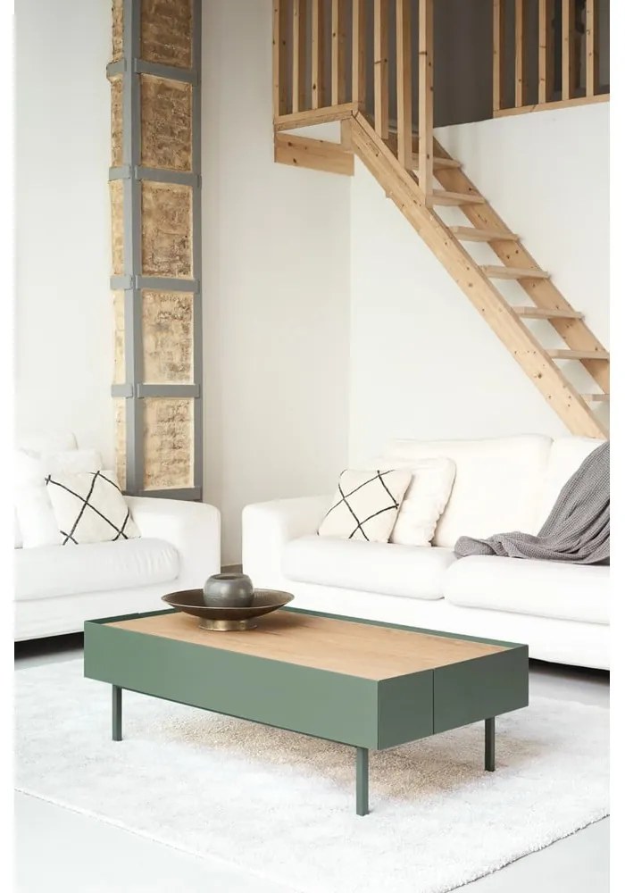 Zelený konferenčný stolík Teulat Arista