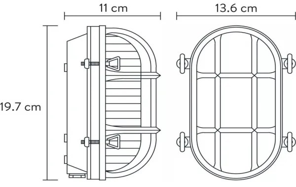 Lucide 11891/20/02 - Vonkajšie nástenné svietidlo DUDLEY 1xE27/40W/230V IP65