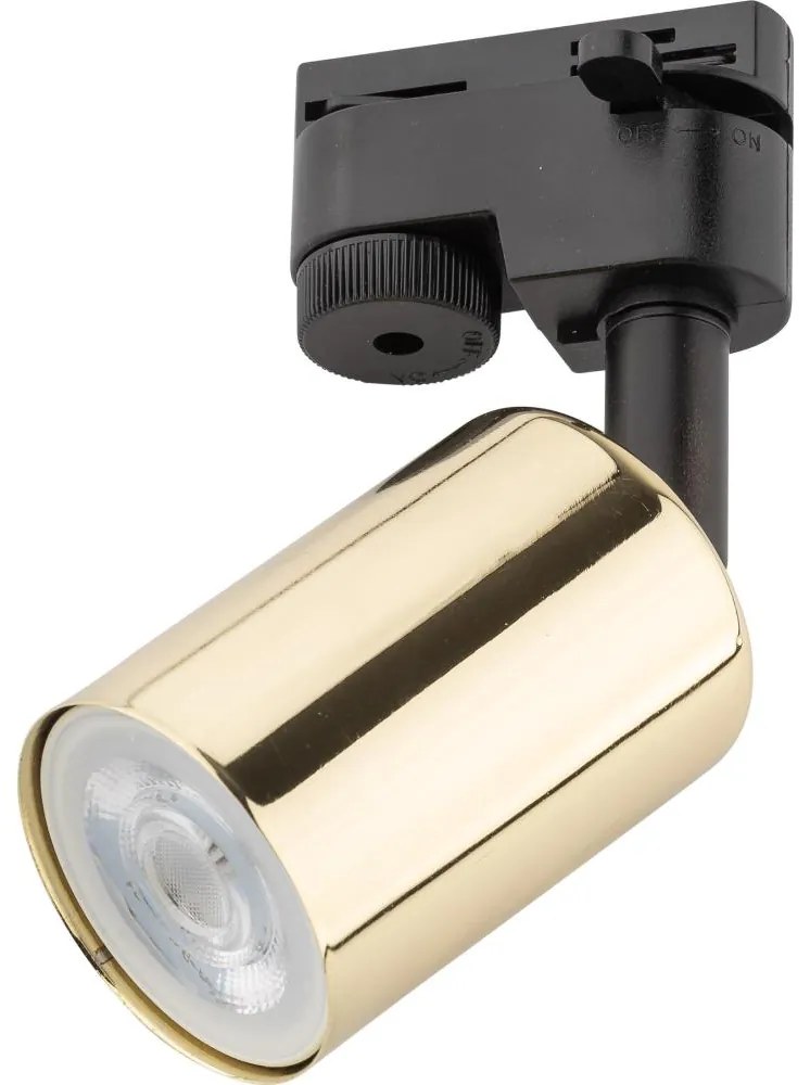 Bodové svietidlo do lištového systému TOP 1xGU10/10W/230V zlatá/čierna
