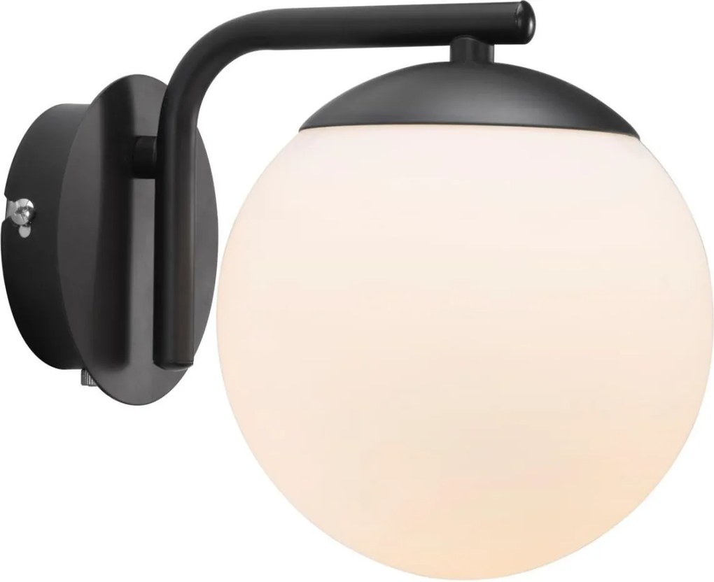 Nordlux - Nástenná lampa GRANT 1xE14/40W/230V čierna