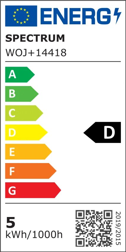 LED žárovka GLS 5W E-27 CCT COG CLEAR SPEKTRUM SMART