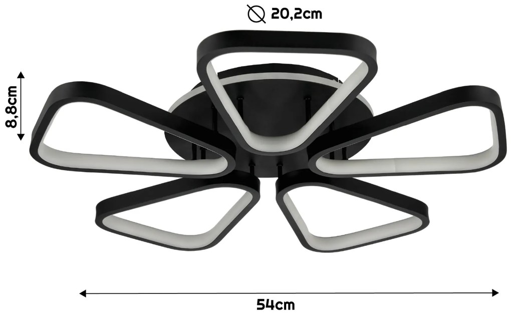 BERGE Stropná LED lampa Nashville 57W CCT