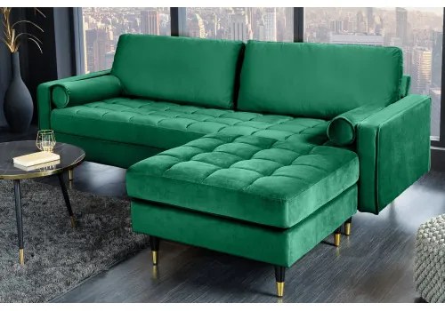 Taburetka 43133 Cozy Zamat Smaragdovozelená  - Komfort-nábytok
