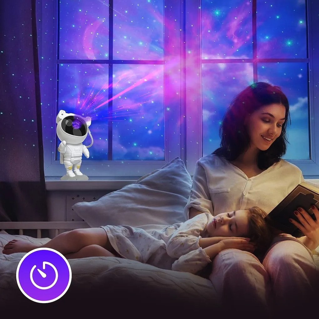 LED projektor Astronaut s diaľkovým ovládaním