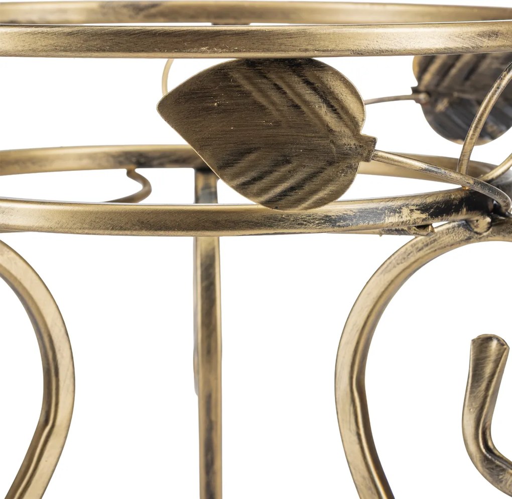 STOJAN NA KVETINÁČ FIORINA 45X31 CM ZLATÁ